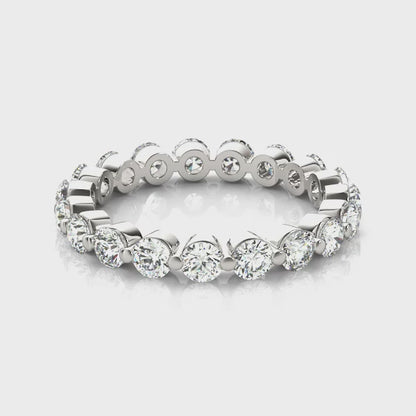 Single Shared-Prong Diamond Eternity Band – 0.66 ct