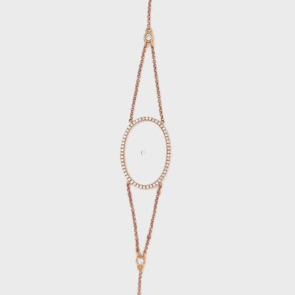 Rose gold diamond bracelet