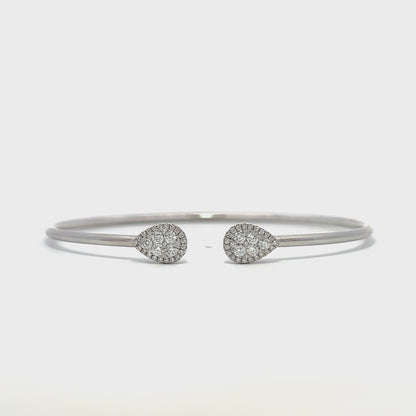 0.50ctw Invisible set diamond bangle