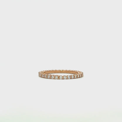 Rose gold eternity ring