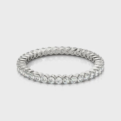 Prong-Set Diamond Eternity Wedding Band – 0.28 ct