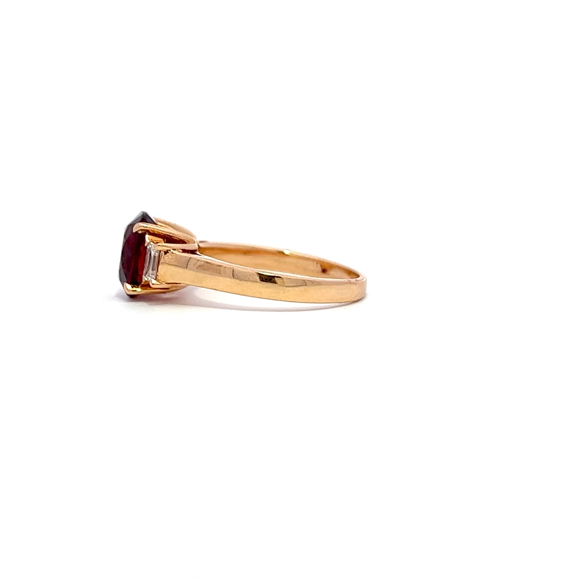 2.55ct Ruby Trilogy Ring