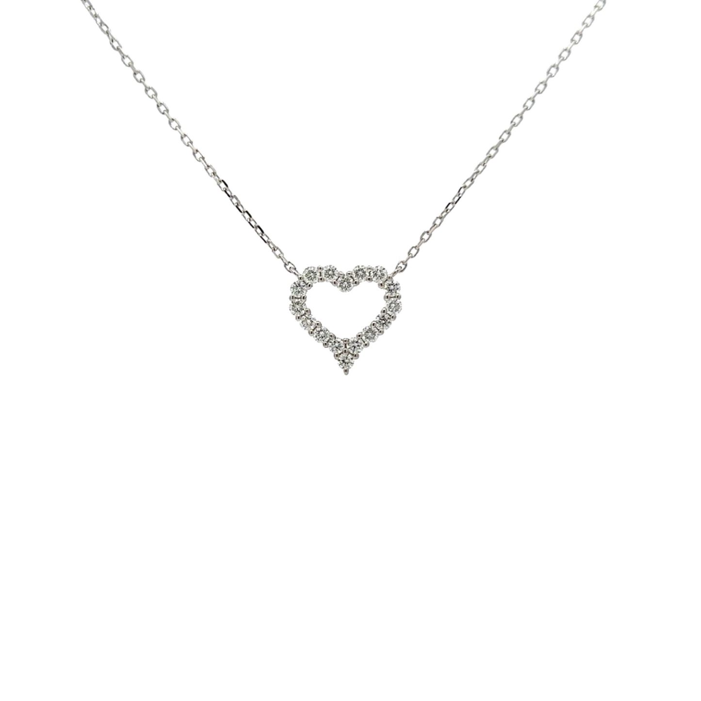 0.41ctw Diamond heart pendant