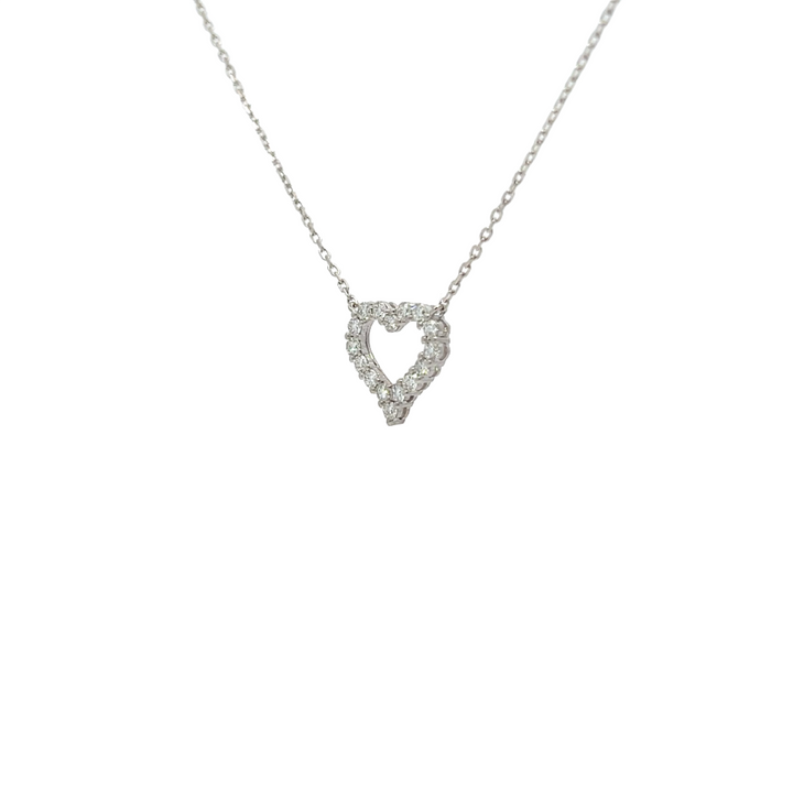 0.41ctw Diamond heart pendant