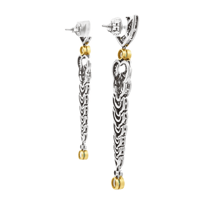 2.76ct H VS Art deco style earrings