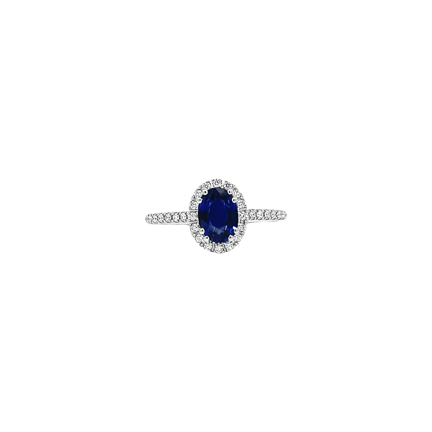 1.10ct Blue Sapphire Engagement Ring