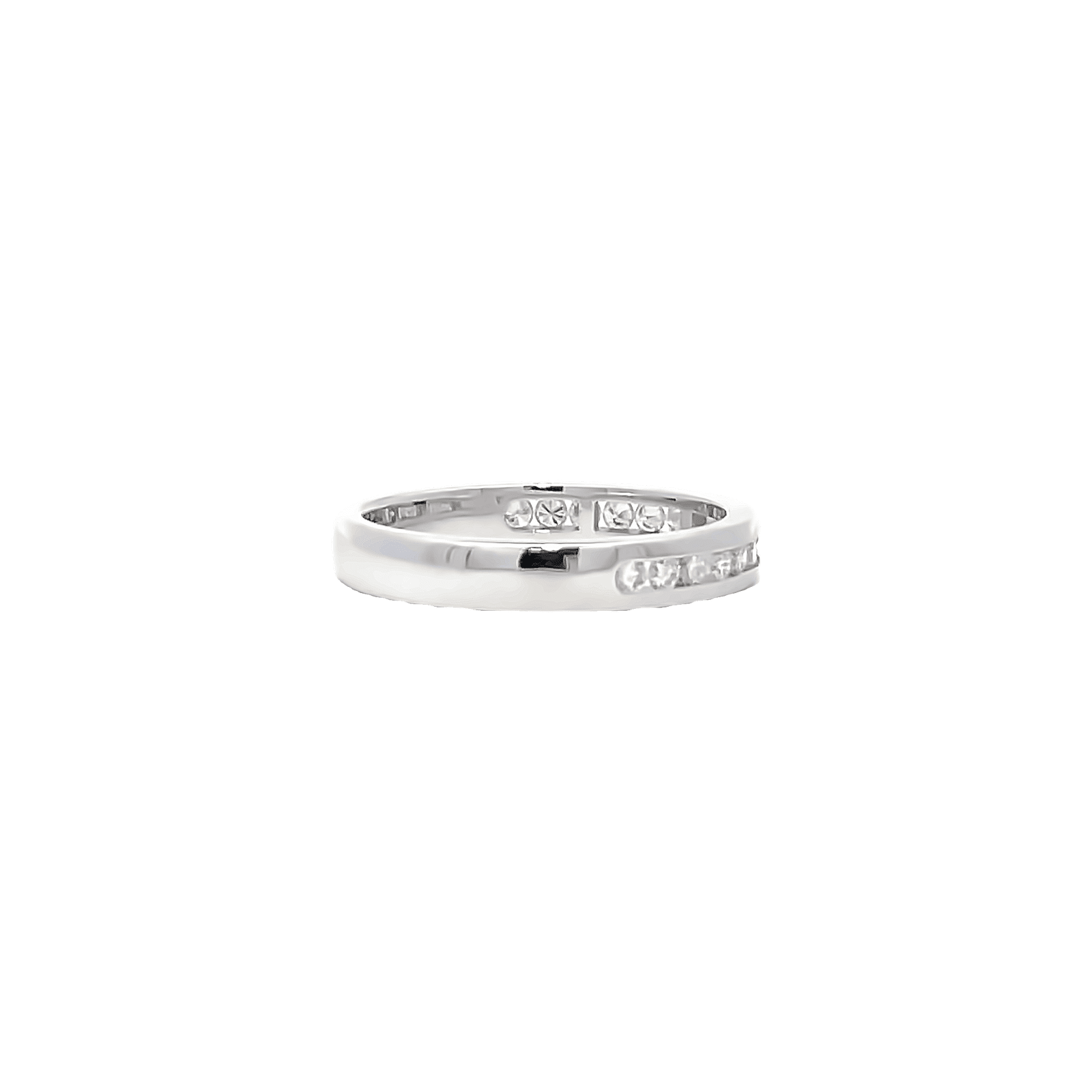 0.39ct F VS Channel set eternity ring