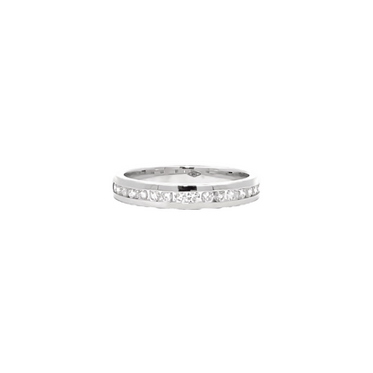 0.39ct F VS Channel set eternity ring