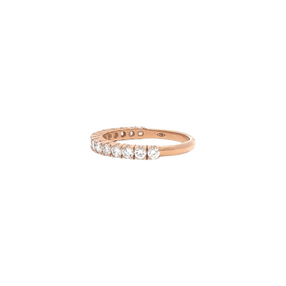 0.70ct G VS rose gold eternity ring