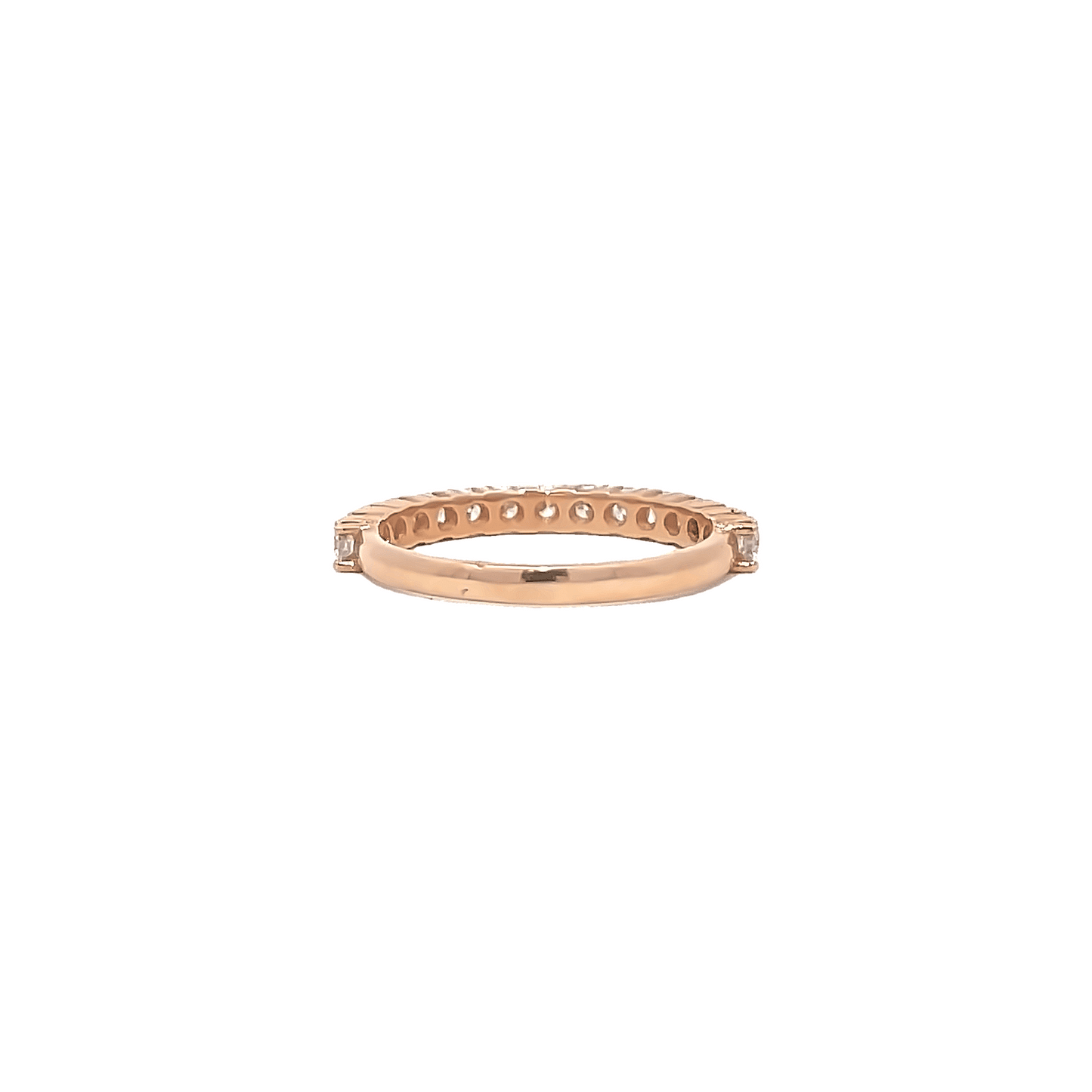 0.70ct G VS rose gold eternity ring