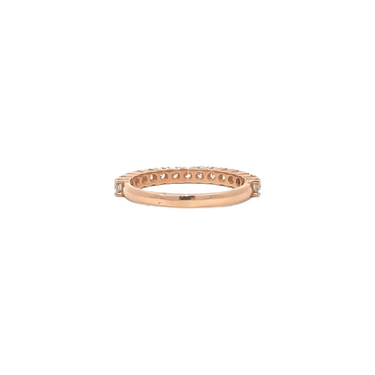 0.70ct G VS rose gold eternity ring