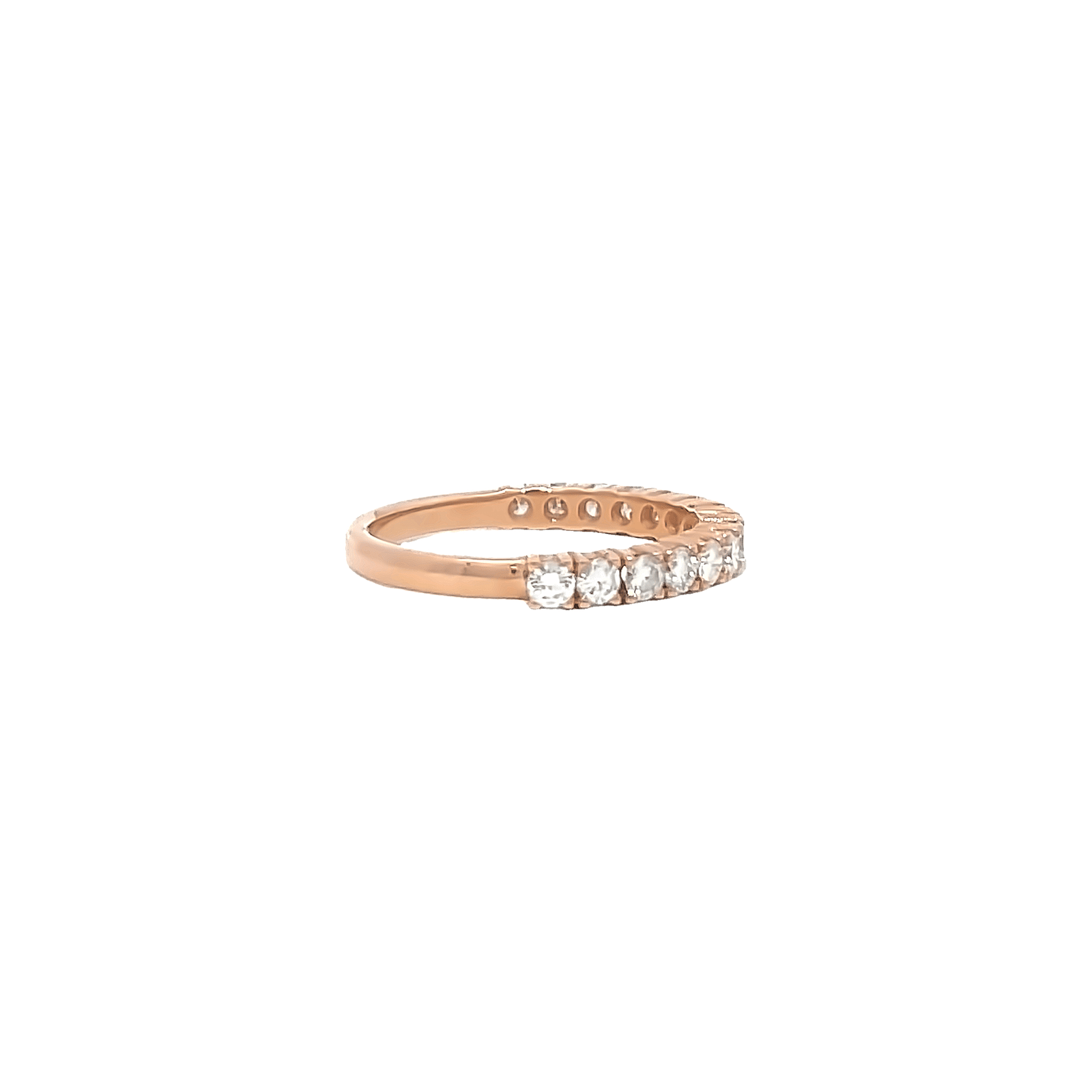 0.70ct G VS rose gold eternity ring