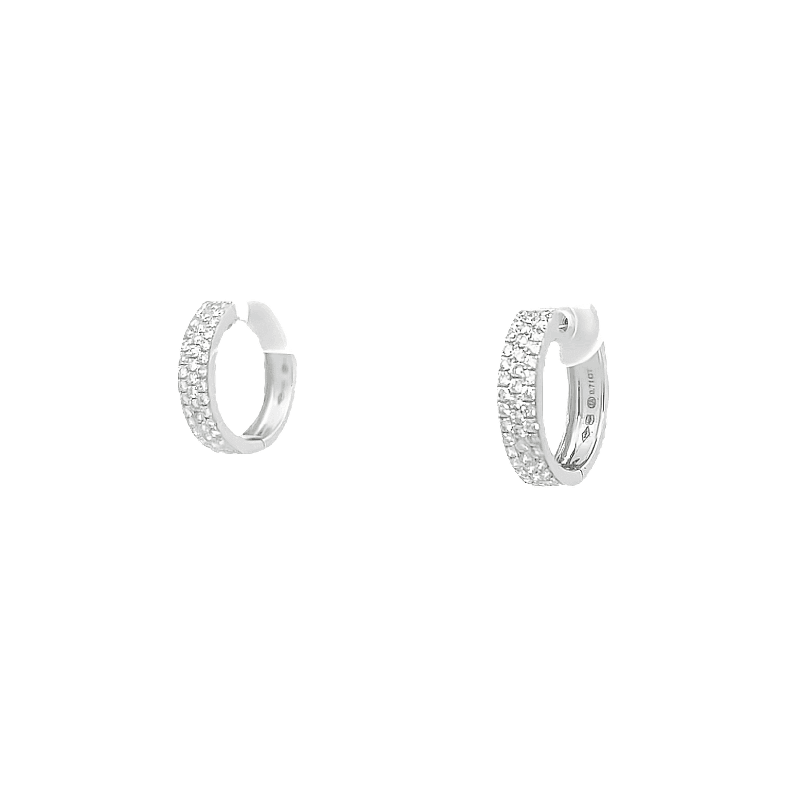 0.71ct H VS diamond earrings