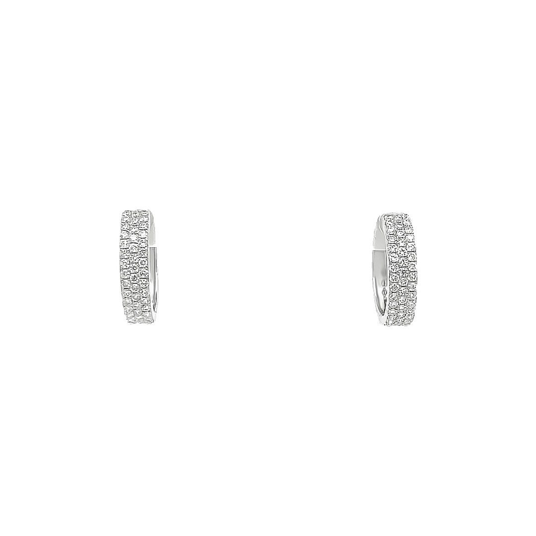 0.71ct H VS diamond earrings
