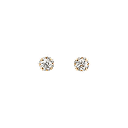 1.32ct rose gold earrings