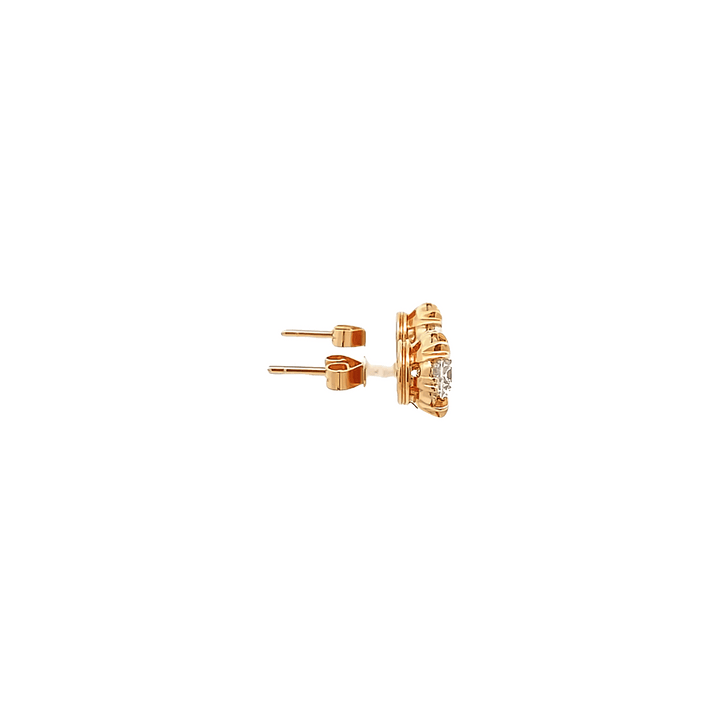 1.32ct rose gold earrings
