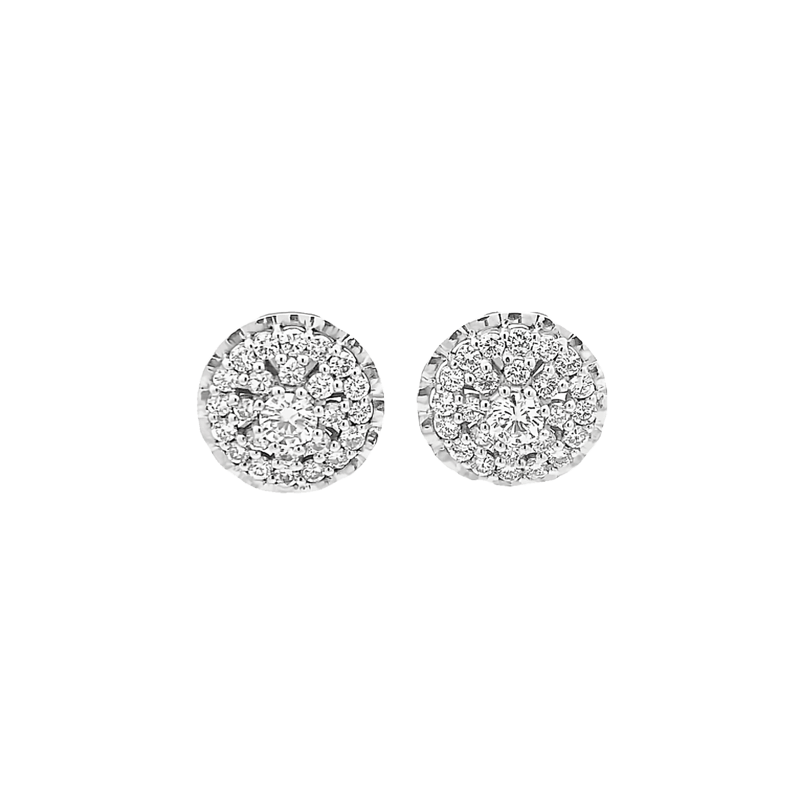 2.00ct cluster earrings