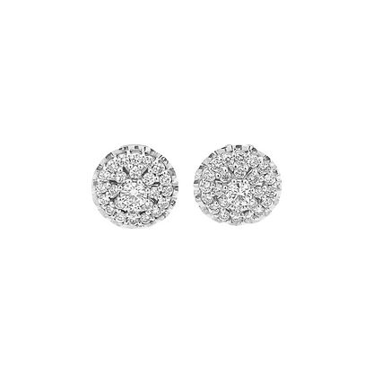 2.00ct cluster earrings