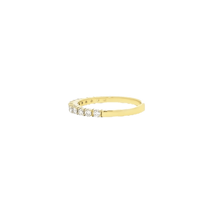 0.28ct H VS yellow gold eternity ring