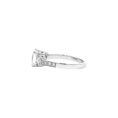 1.68ct J VS1 Princess cut diamond engagement ring