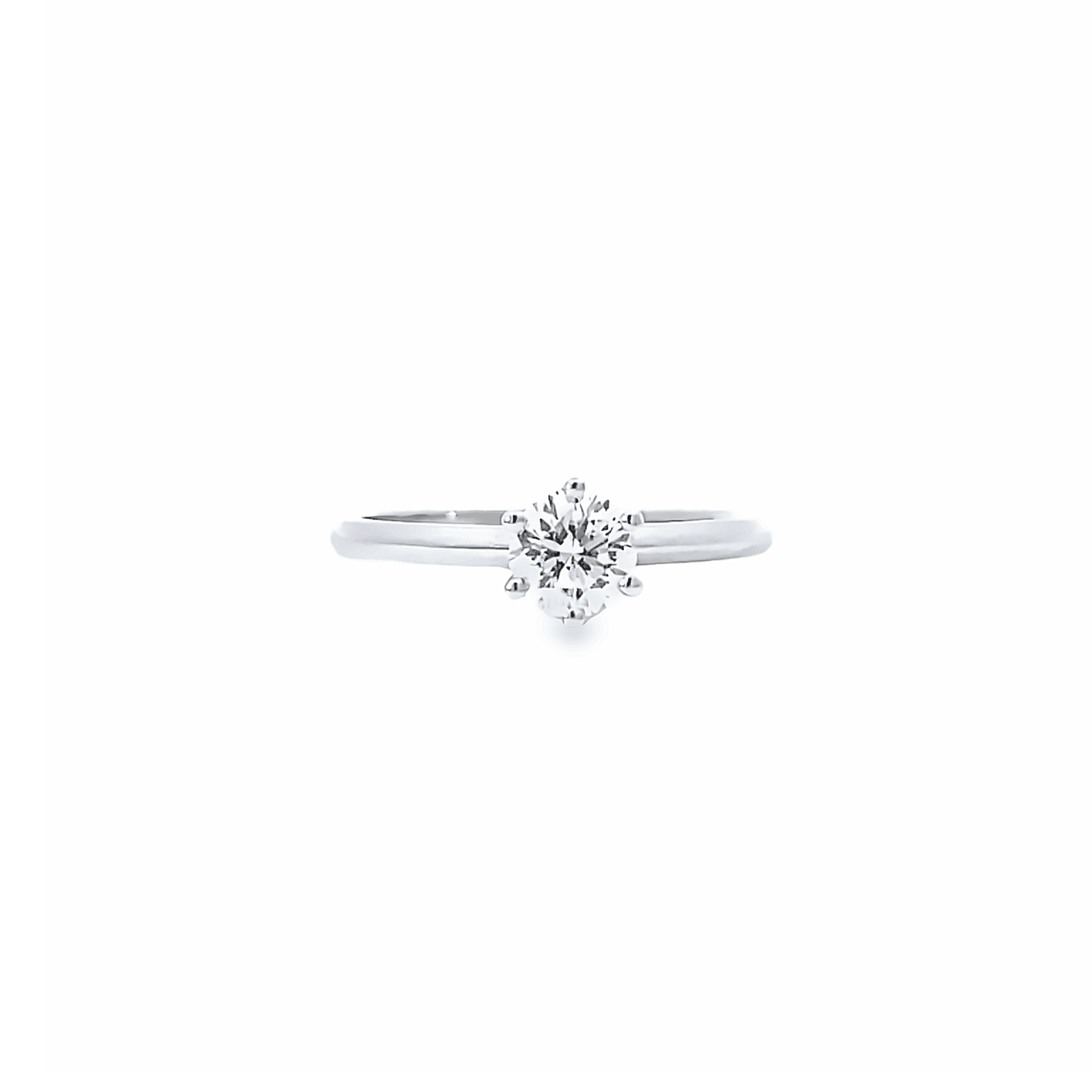 0.54ct G SI1 round cut solitaire engagement ring