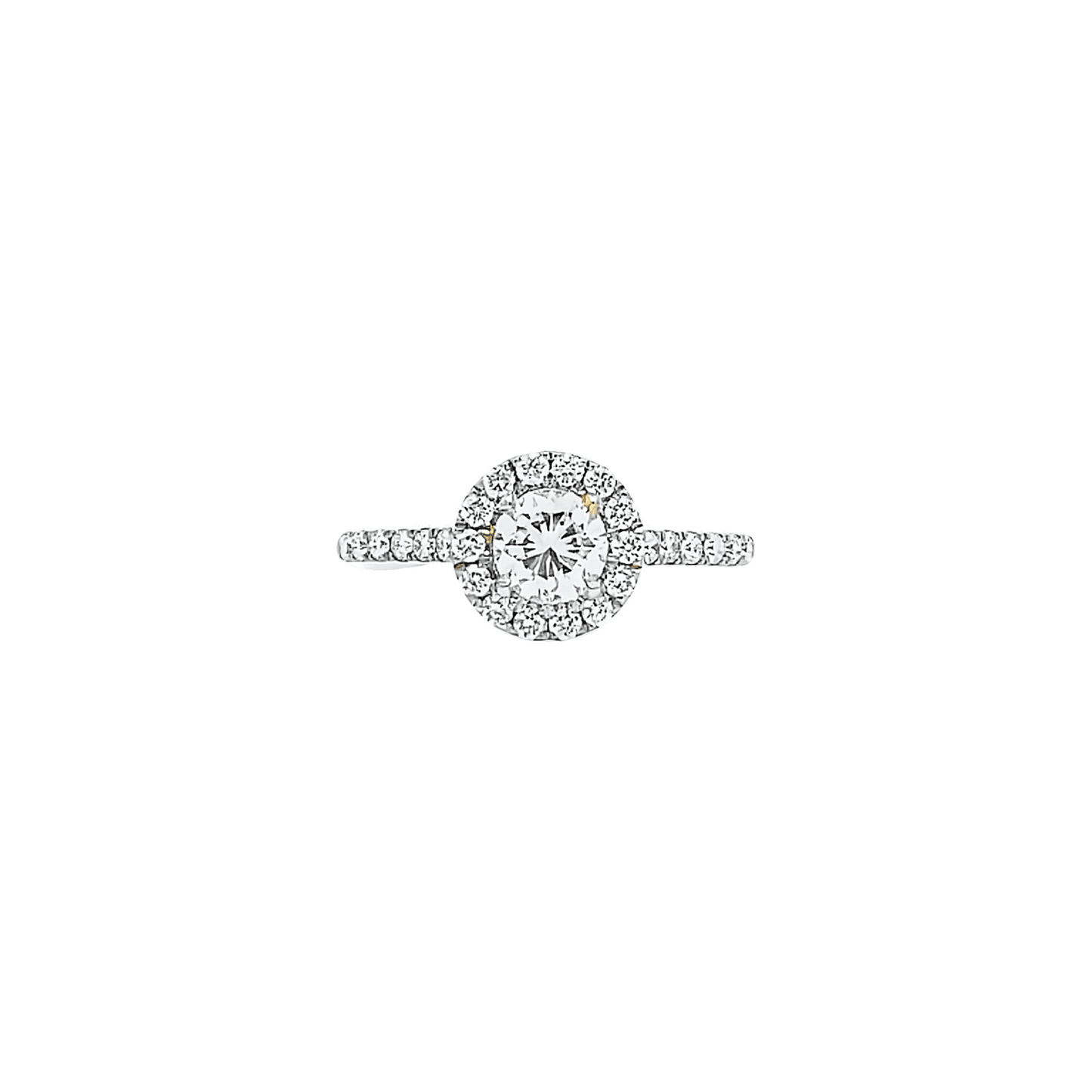 0.45ct G VS diamond halo engagement ring