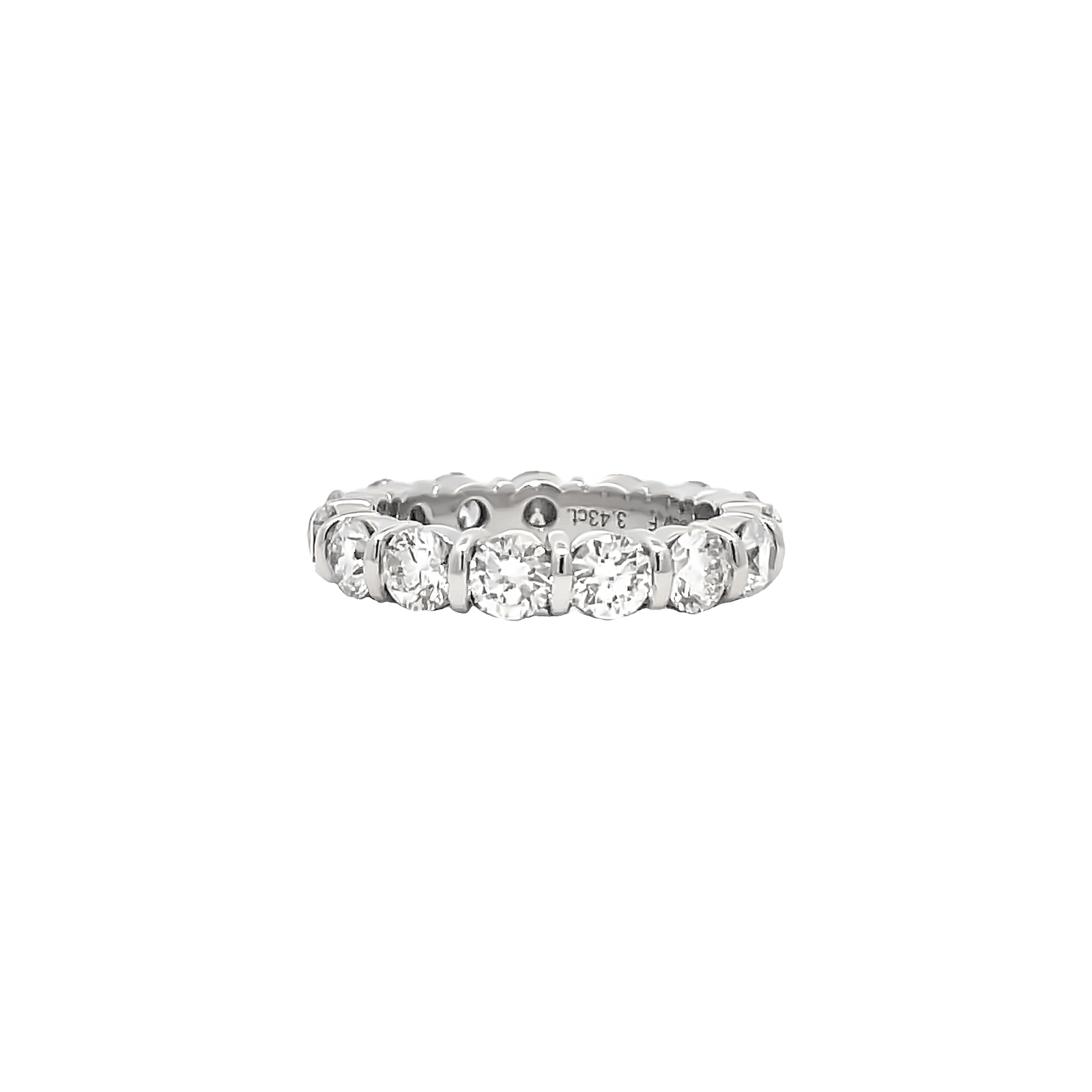 3.43ct F VVS Eternity Ring