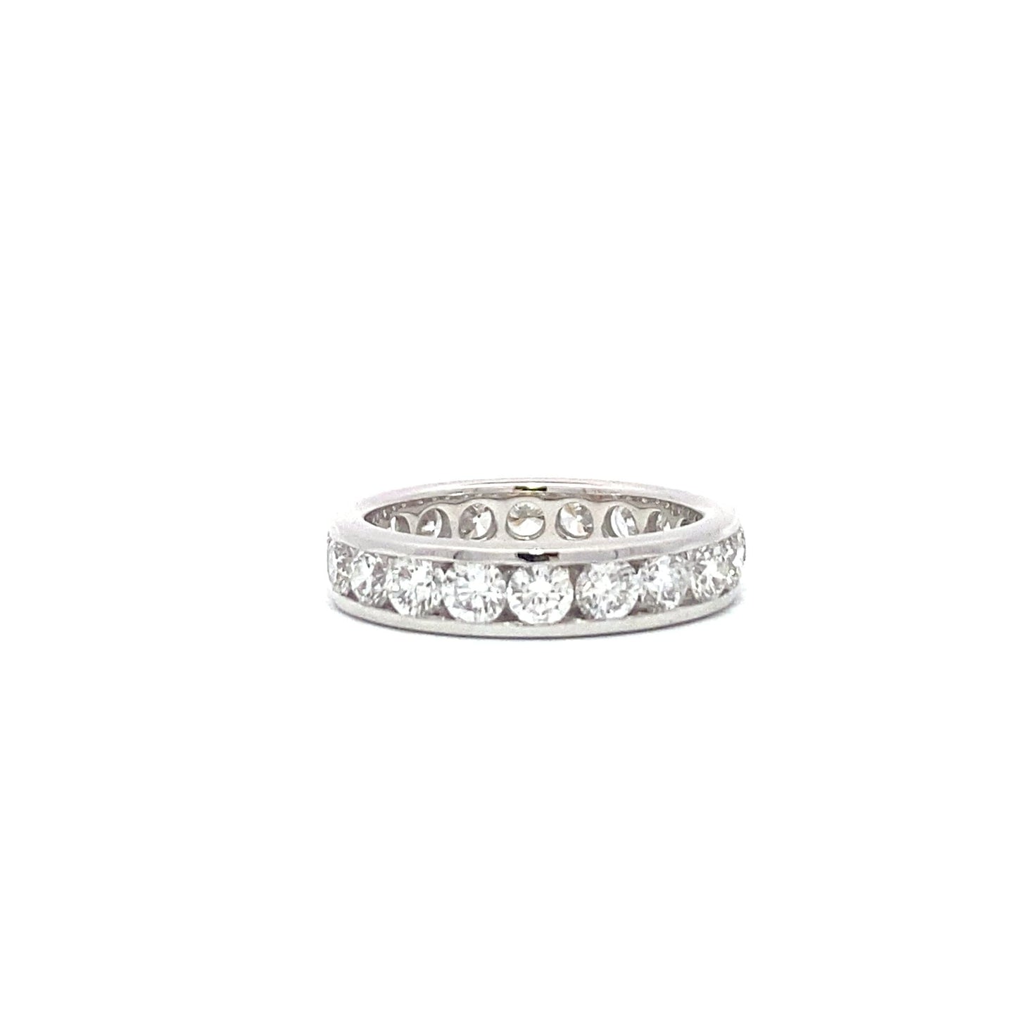 2.40ct F VVS Channel set eternity ring