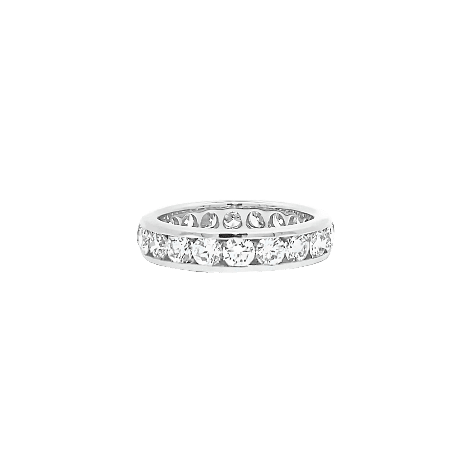 2.40ct F VVS Channel set eternity ring