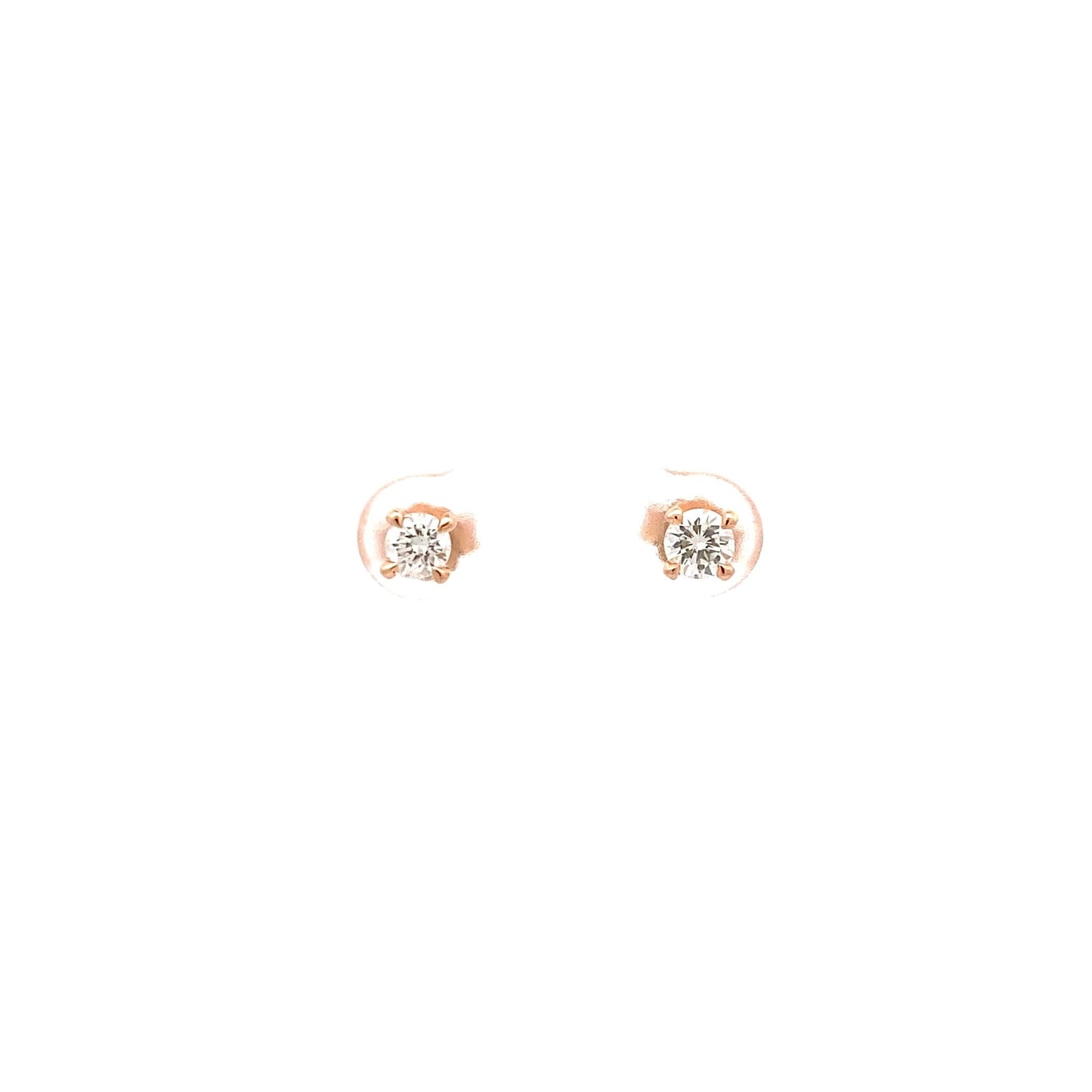 0.51ct rose gold earrings