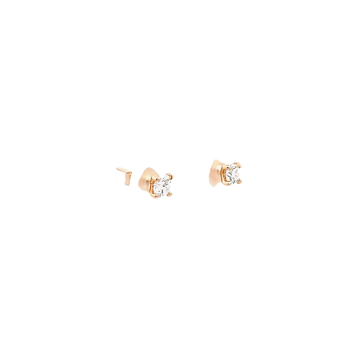 0.51ct rose gold earrings