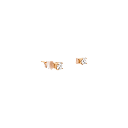 0.42ct G VS Rose gold earrings