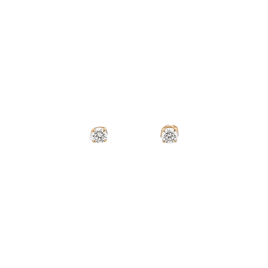0.42ct G VS Rose gold earrings