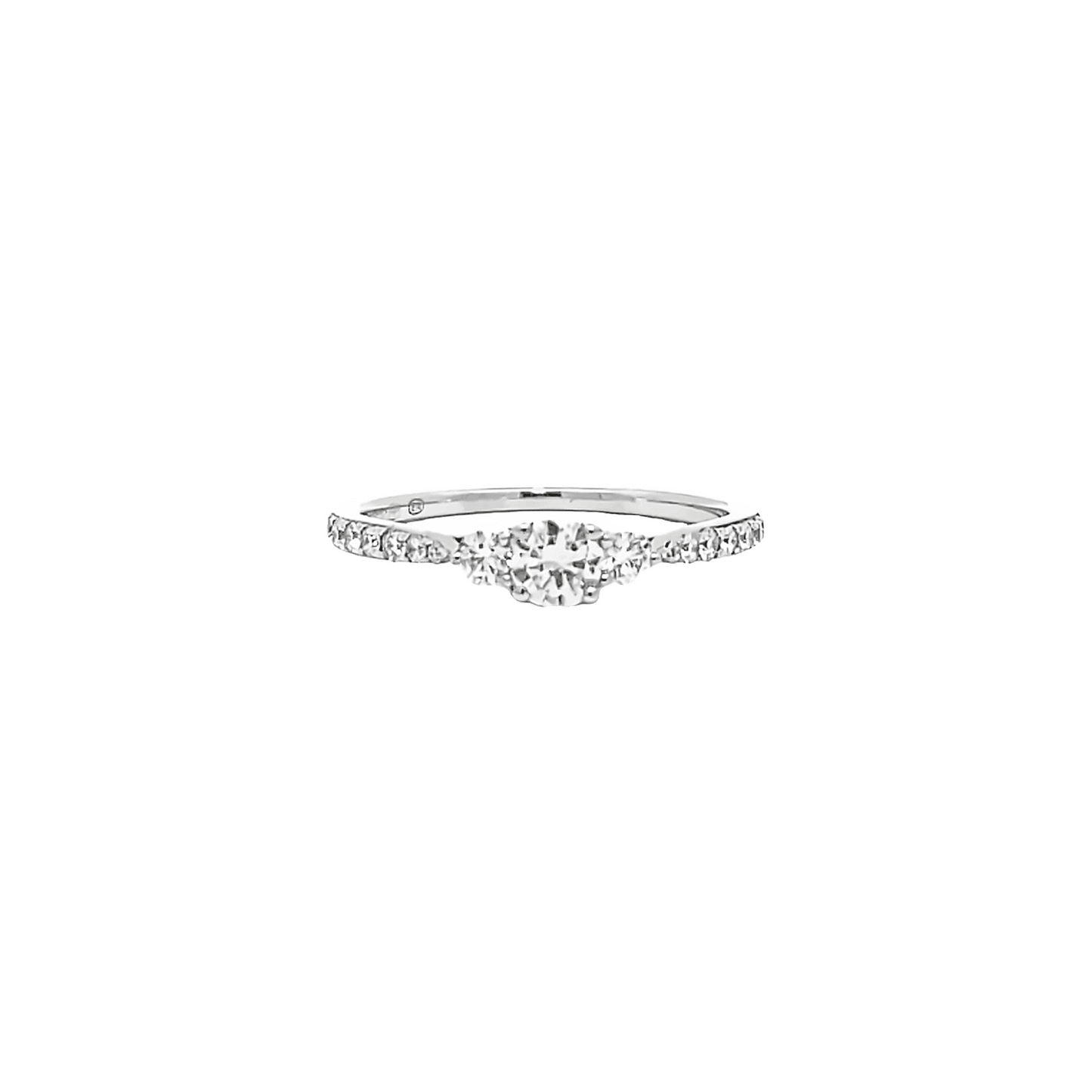 0.56ct I VS1 Trilogy Engagement Ring