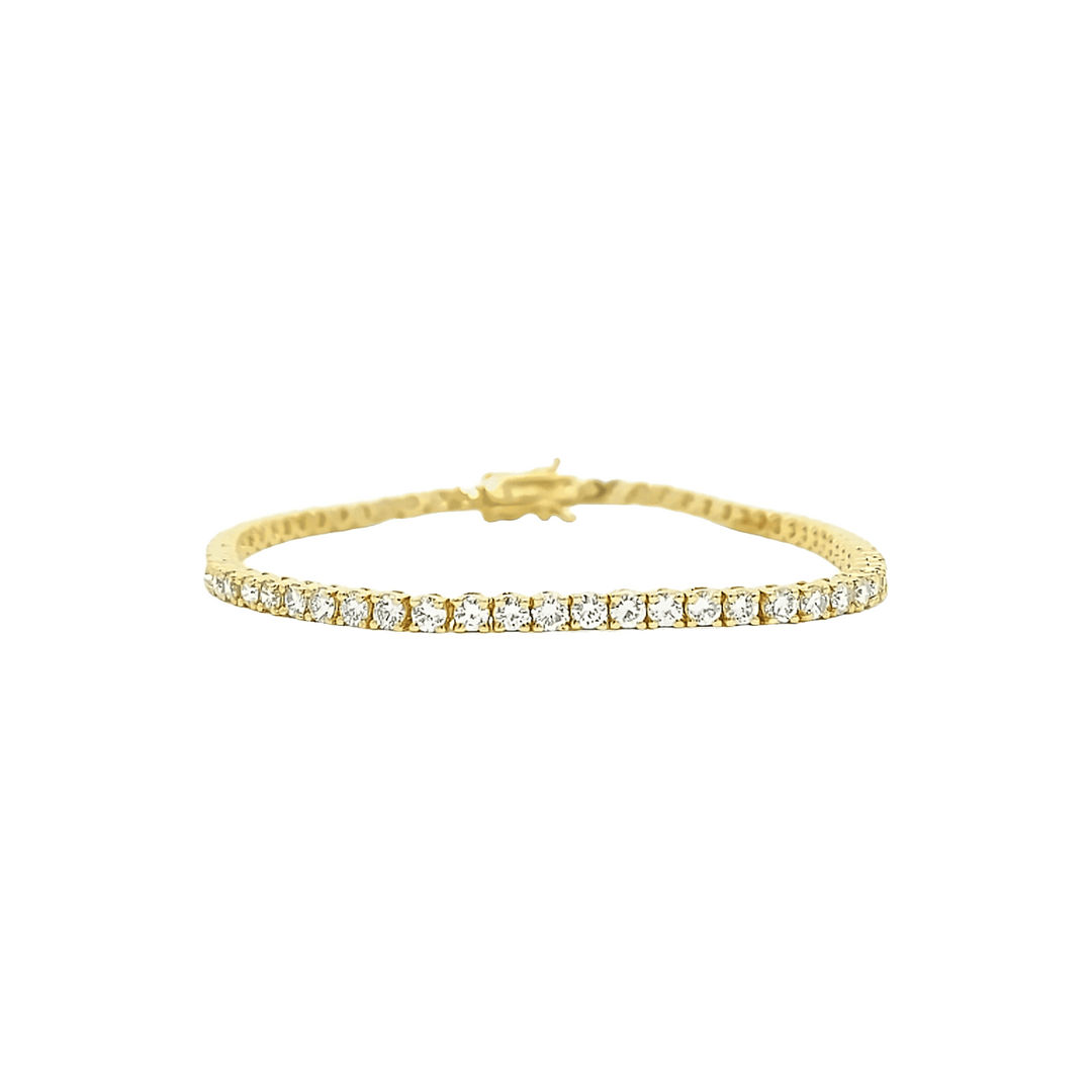 Tennis bracelet 18K yellow gold