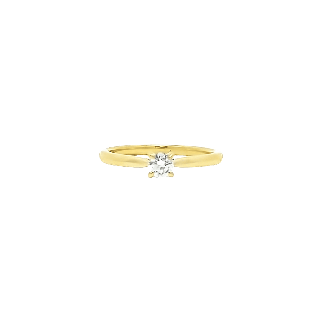 Solitaire Engagement Ring with 0.20ct F VS1