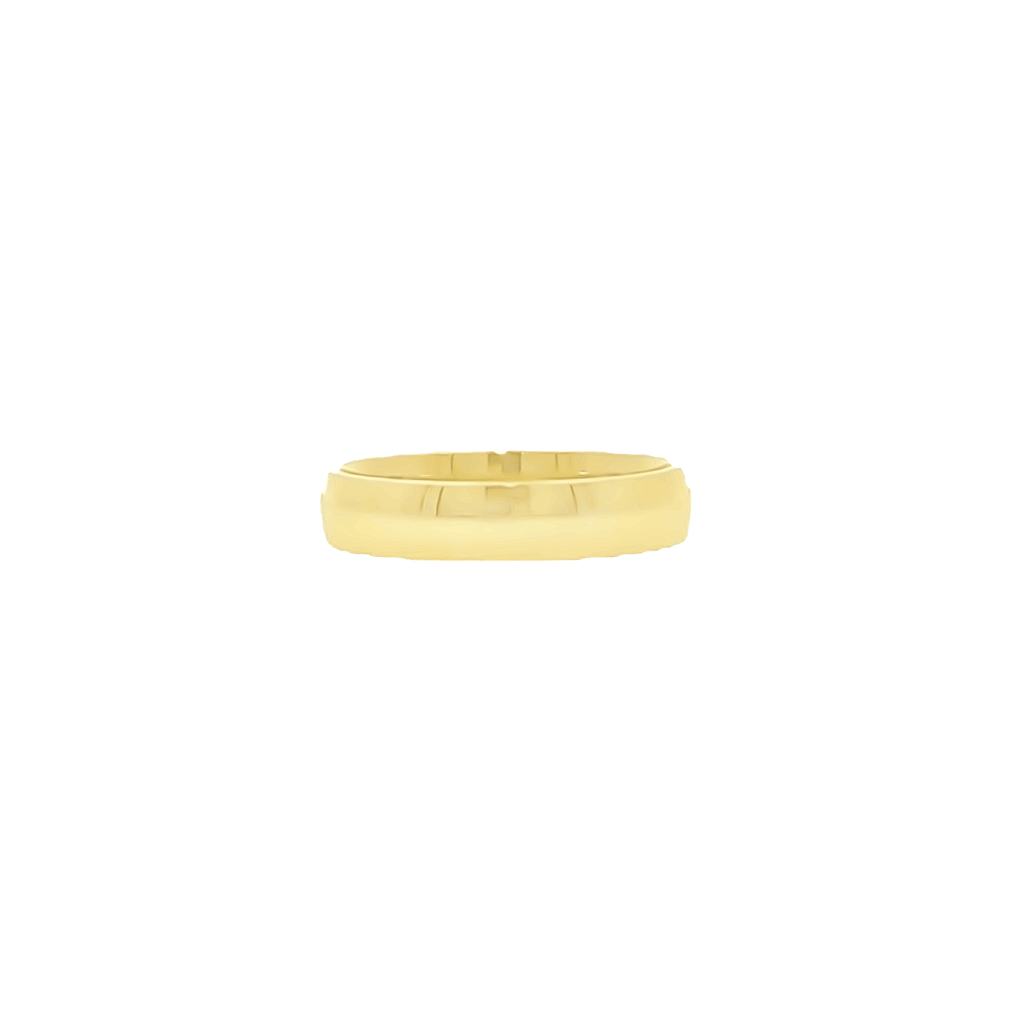 Yellow gold diamond wedding band