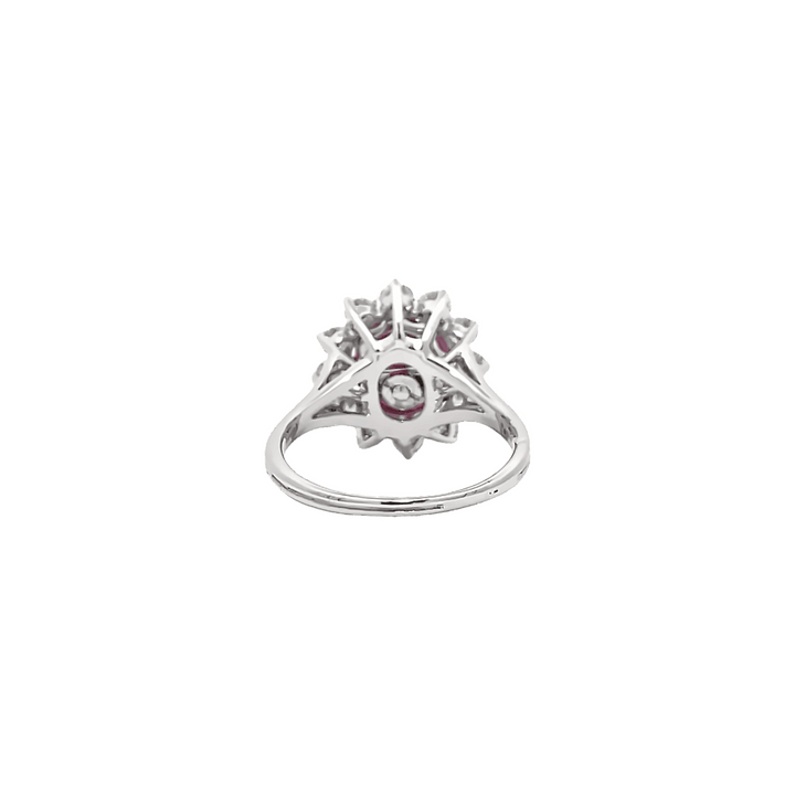 2.60ct Oval Ruby engagement ring