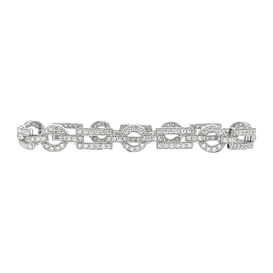 White gold 18K Diamond Bracelet 2.90 G VS