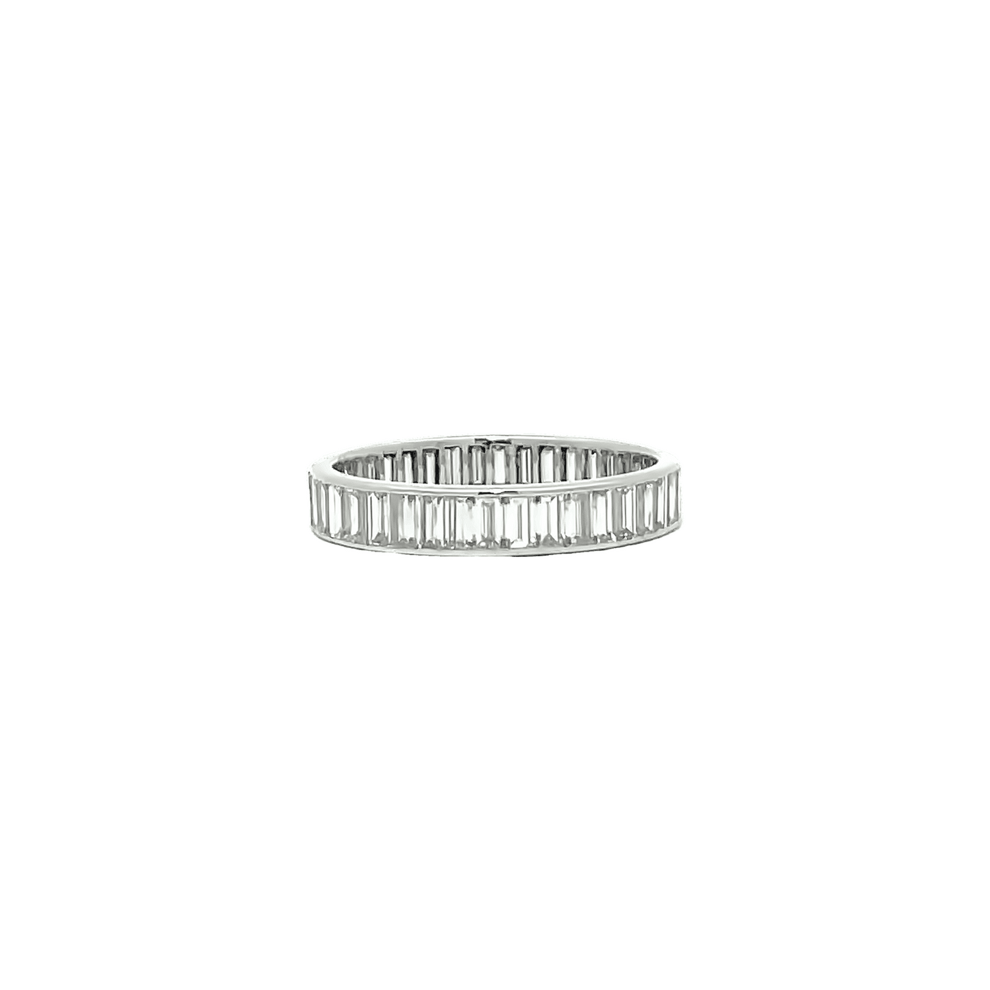 0.86ct H VS Emerald cut eternity ring