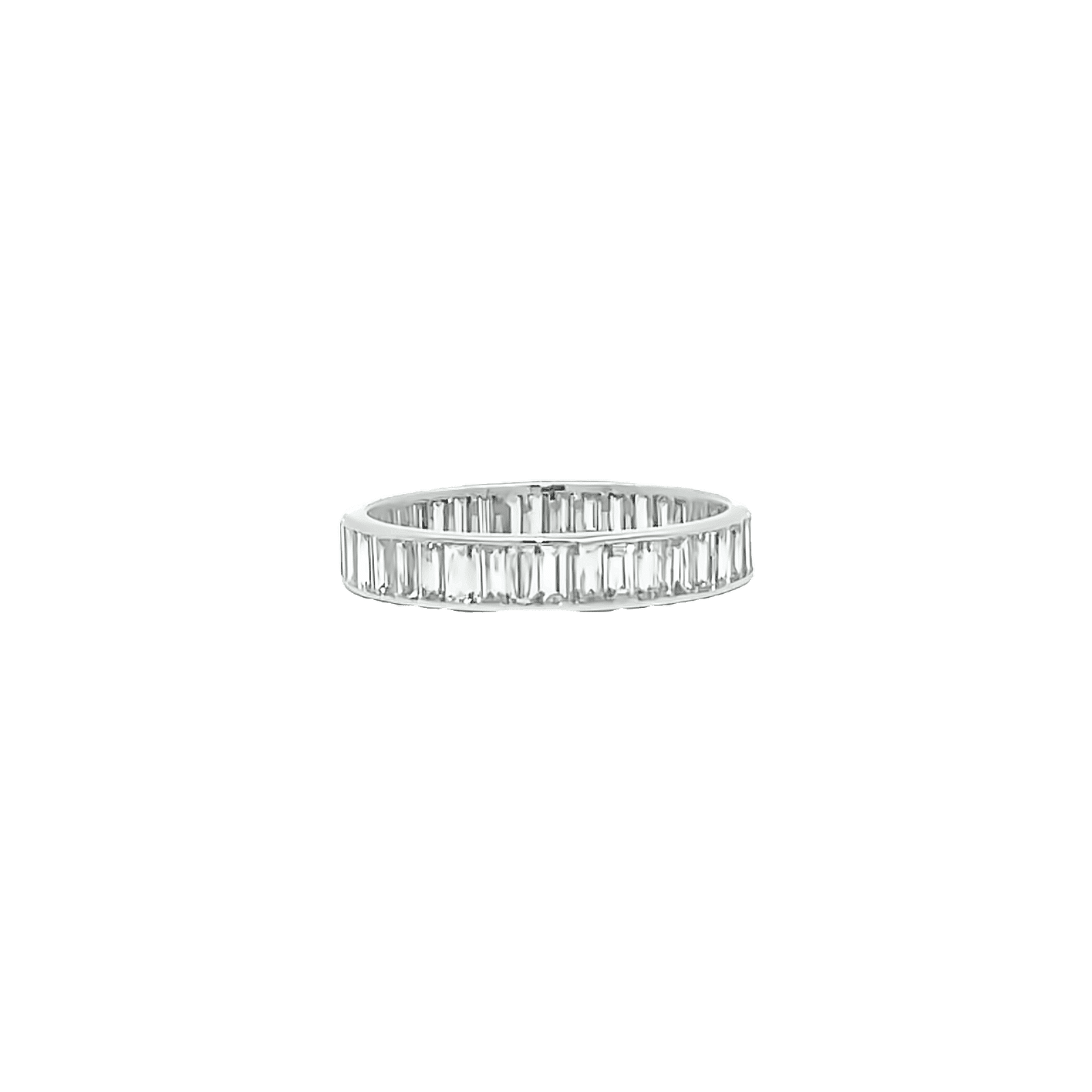 0.86ct H VS Emerald cut eternity ring