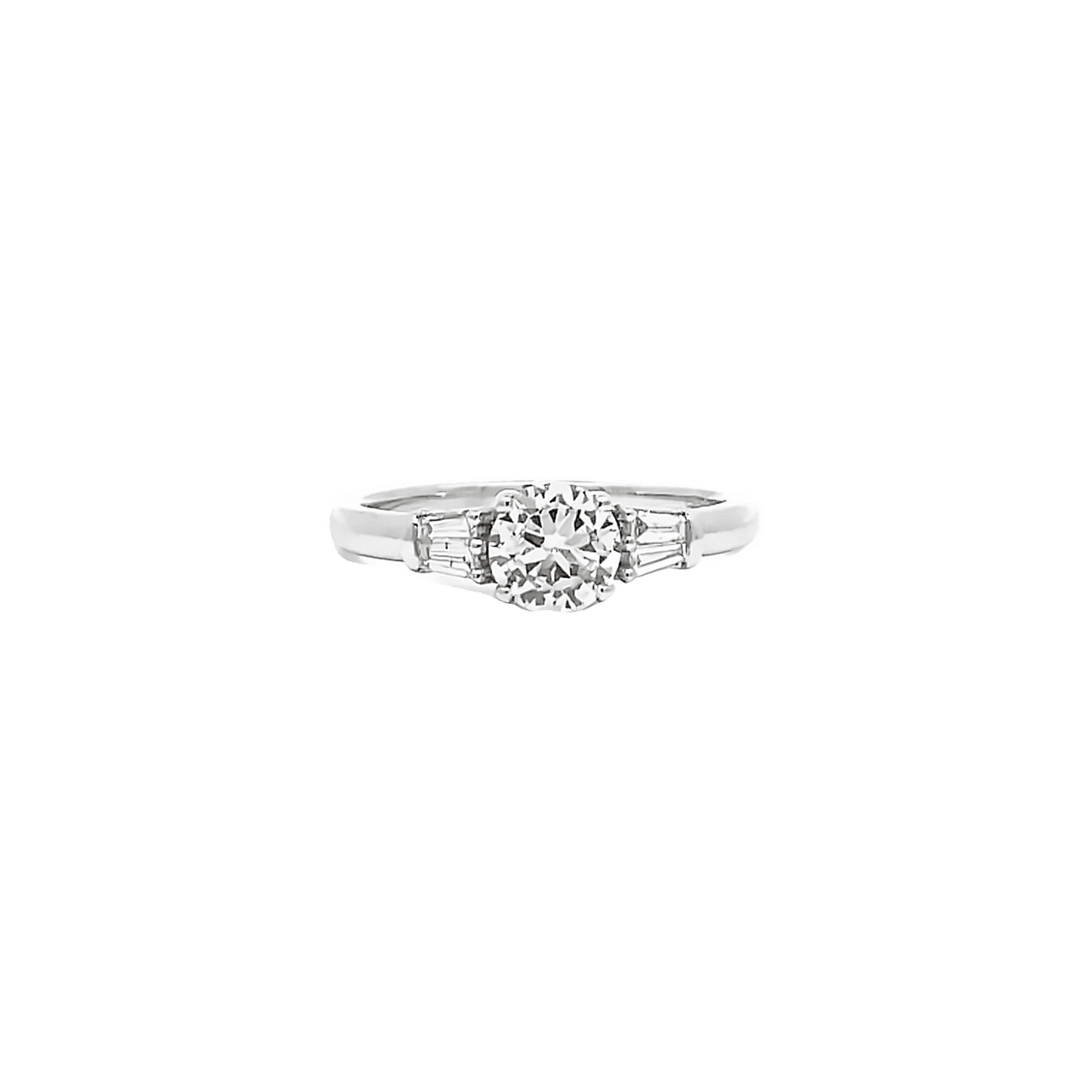 0.71ct J VS1 round cut diamond ring