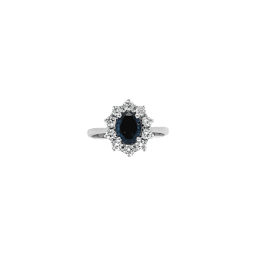 1.90ct Blue Sapphire Engagement ring