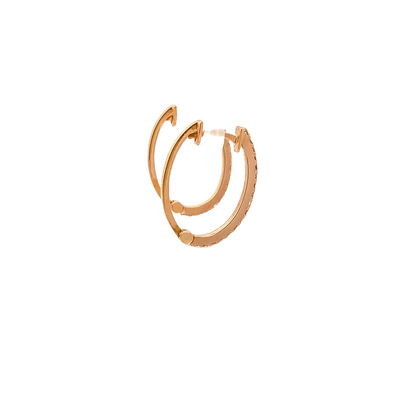 0.33ct H VS rose gold hoops