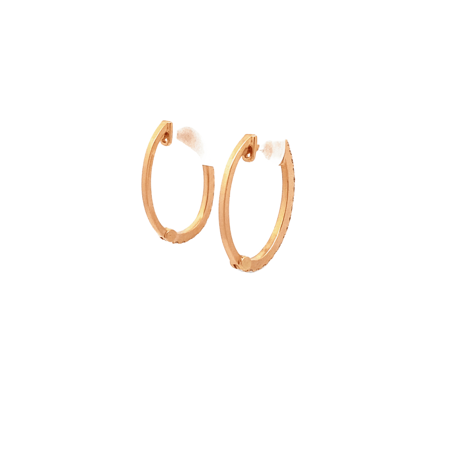 0.33ct H VS rose gold hoops