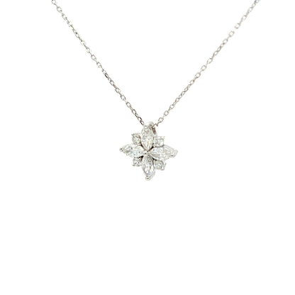 Marquise Flower pendant