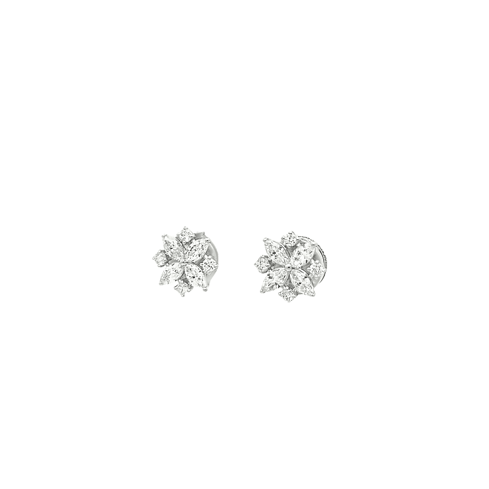 Flower Marquise Studs