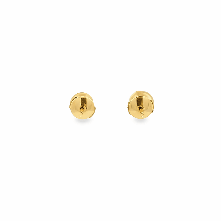 0,50ct G Si1 diamond stud earrings, bezel set