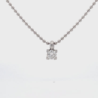 0.73ct F Si1 Diamond necklace